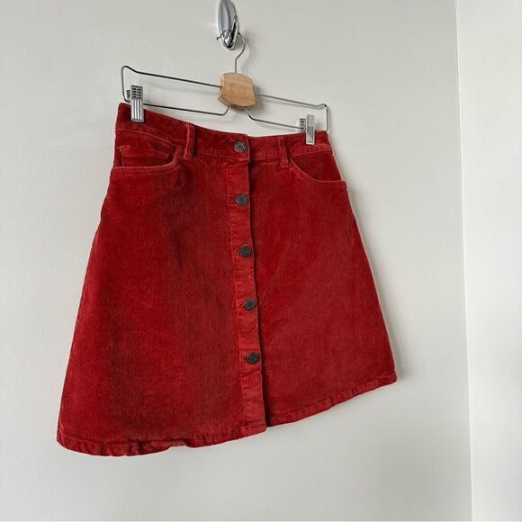 Urban Outfitters-Noisy May Corduroy Button Front Mini Skirt (Size:Medium) - Picture 3 of 7